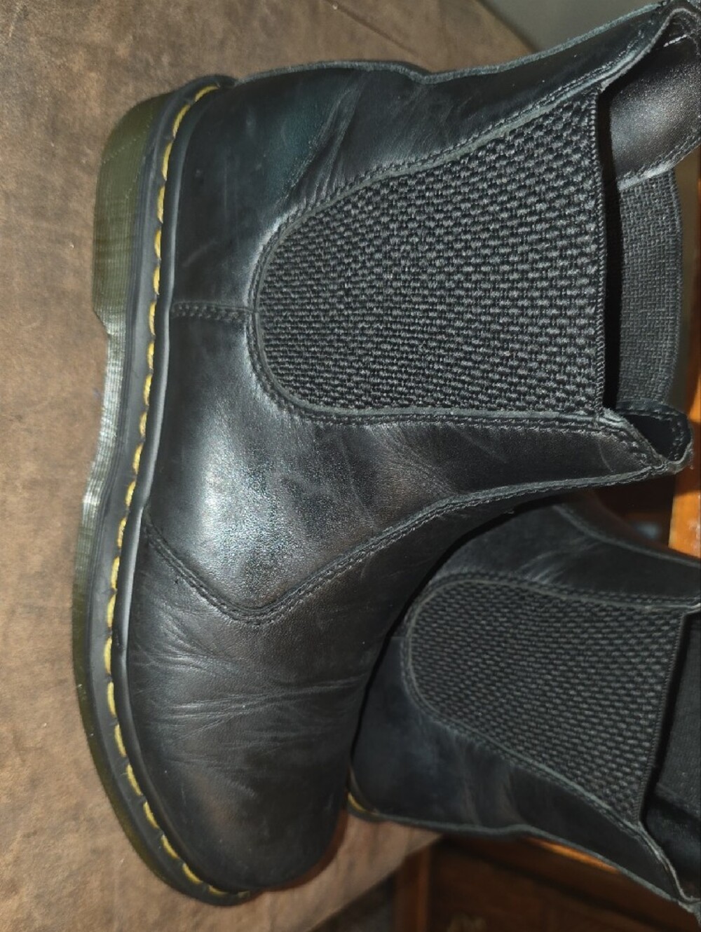 Dr. Martens 2976 Women's 8 Smooth Leather Chelsea Black Boots Docs Doc Marten - Picture 12 of 16